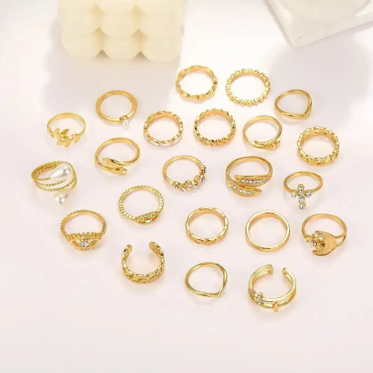 Set x22 Anillos Perlau REF: D16 4