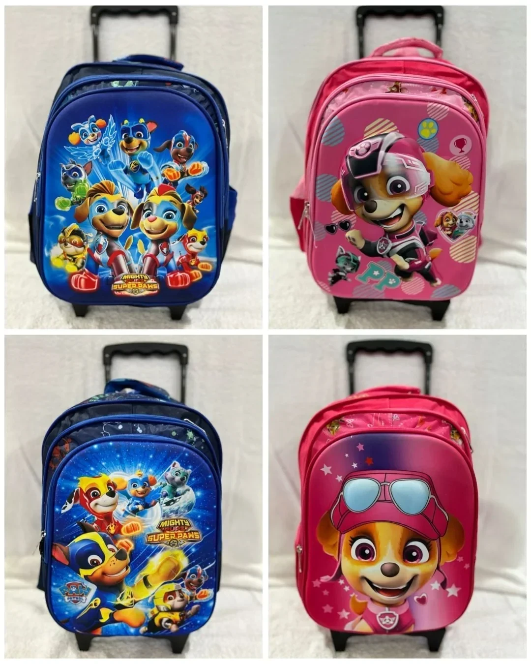 MOCHILAS ESCOLAR DISNEY CON CARRO 3
