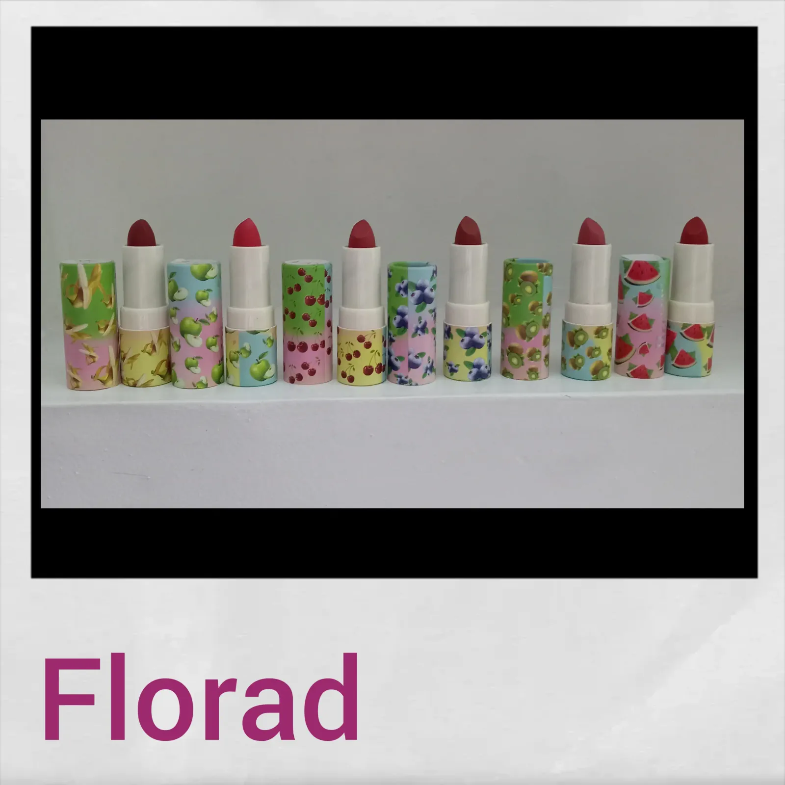 Labiales en barra con sabor a frutas