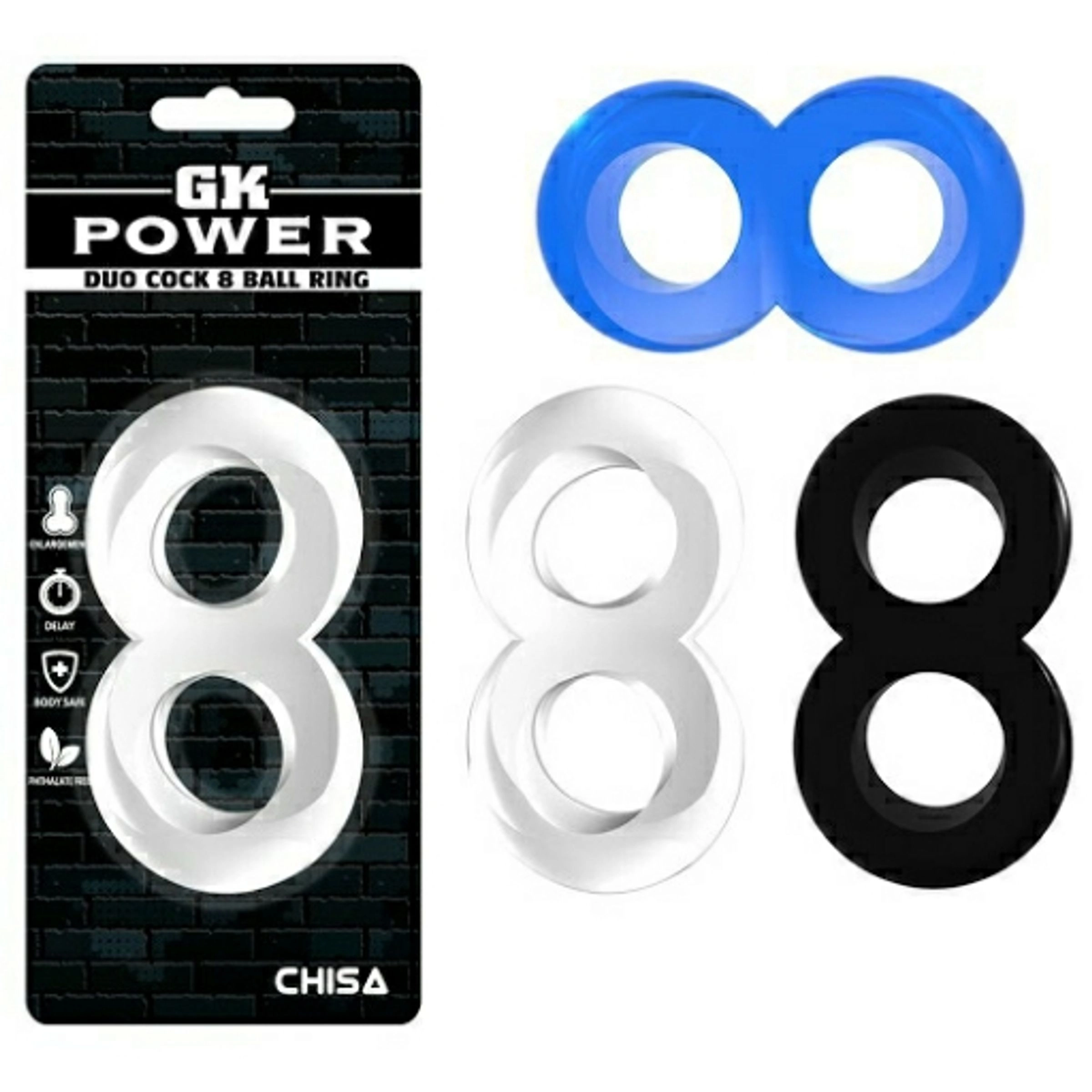 Duo Cock 8 Ball Ring