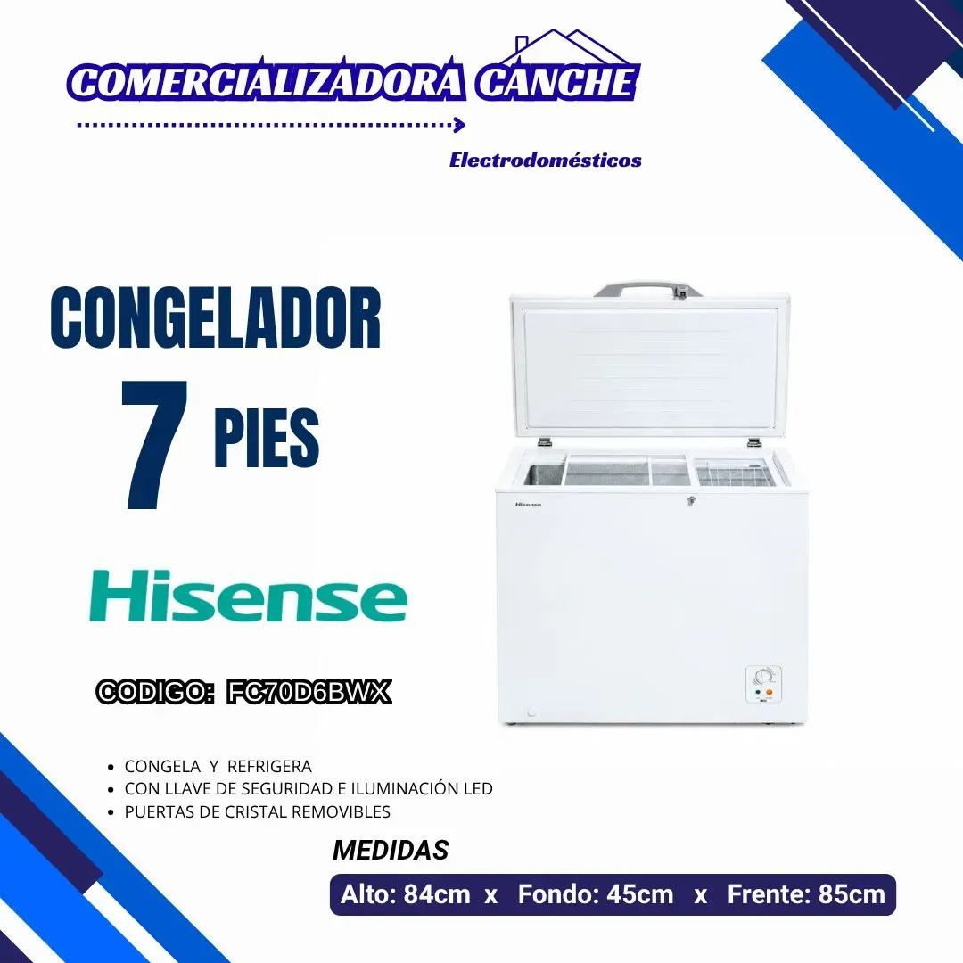 CONGELADOR 7PIES HISENSE 