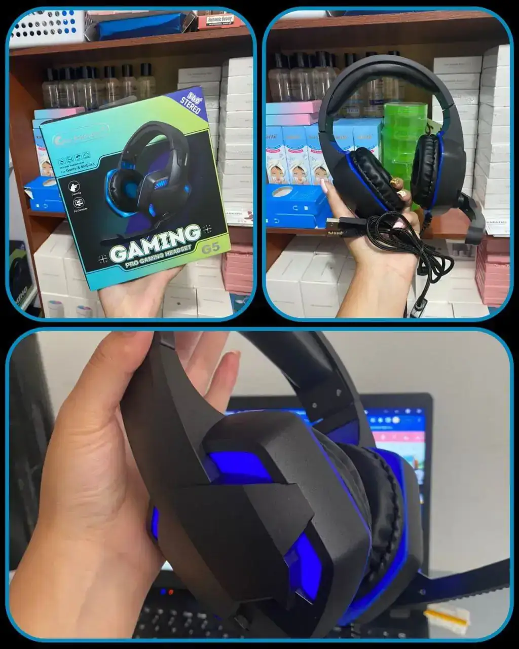 Audífonos Gamer PRO G5 LED Micrófono