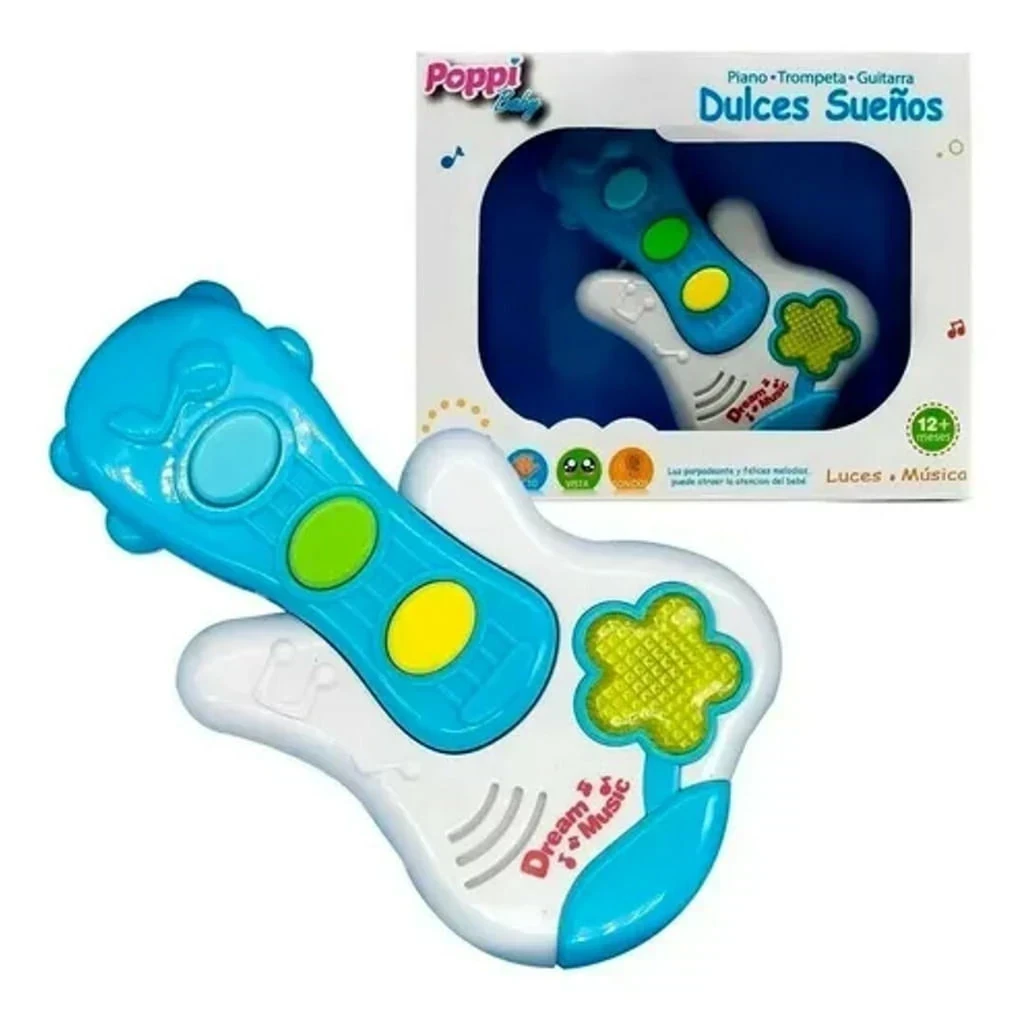 GUITARRA POPPI MUSICAL LUZ Y SONIDO
