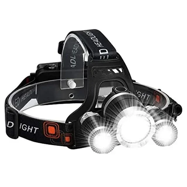 LINTERNA CABEZA RECARGABLE 3 LEDS 10W 6500K 2