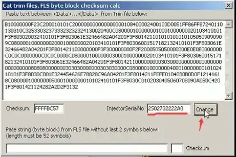 CAT INJECTOR TRIM FILES