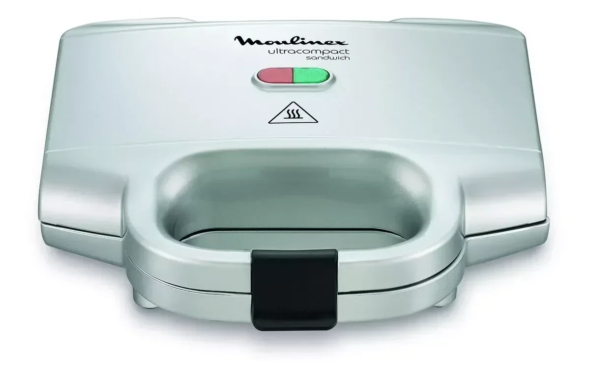 Sandwichera Moulinex Ultracompact Blanca Sm154180 Color Silver 2