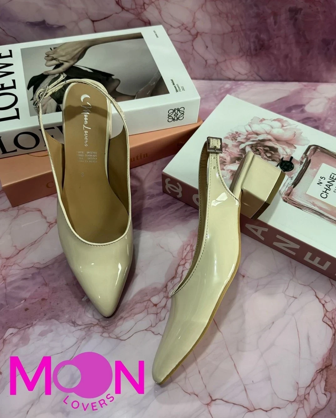 Mod.1009 Tacon beige Charol 