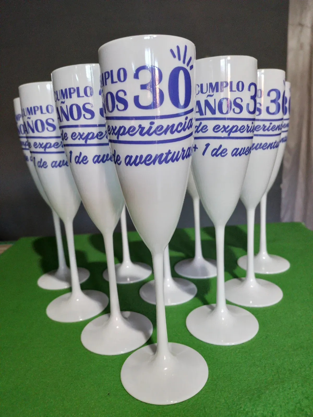 Copas de champagne acrílico pack por 10 unidades  2