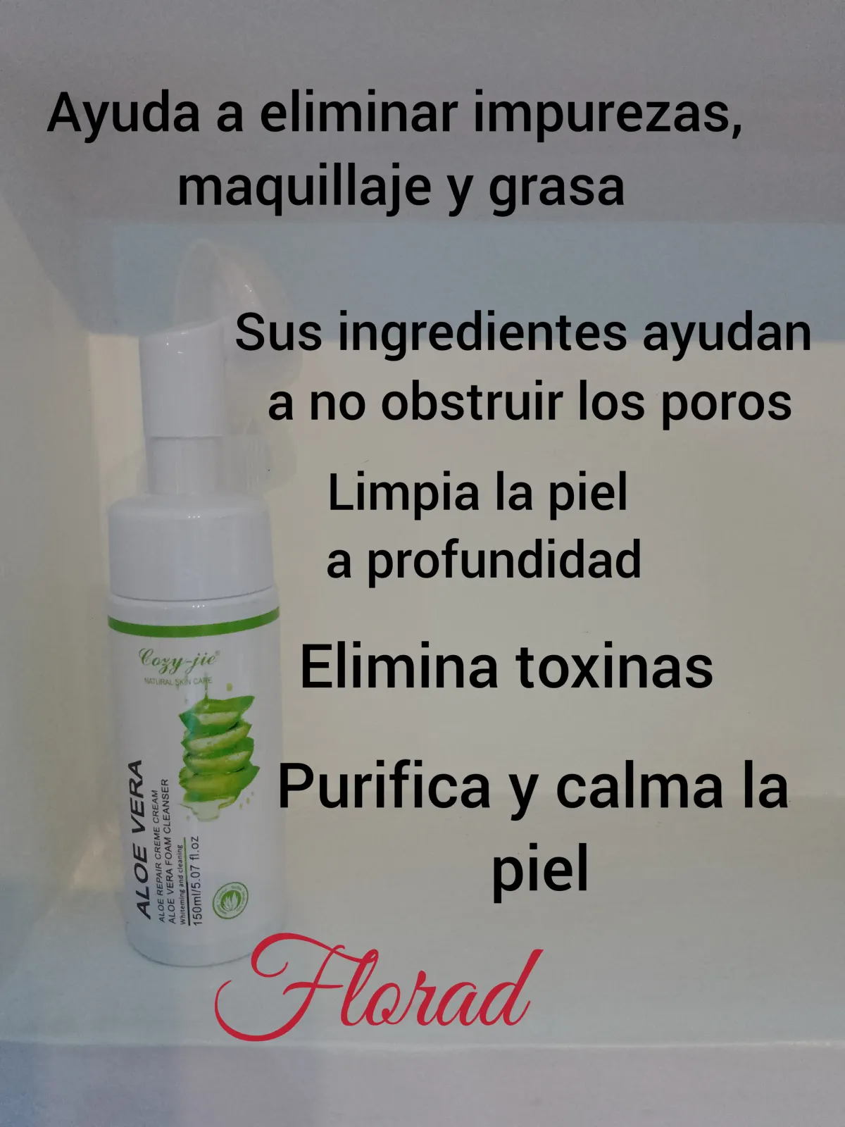 Espuma facial con cepillo