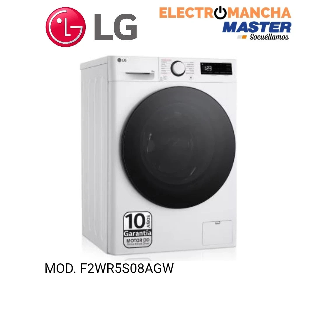 LAVADORA LG F2WR5S08AGW 8 KILOS 1200 RPM A-10%