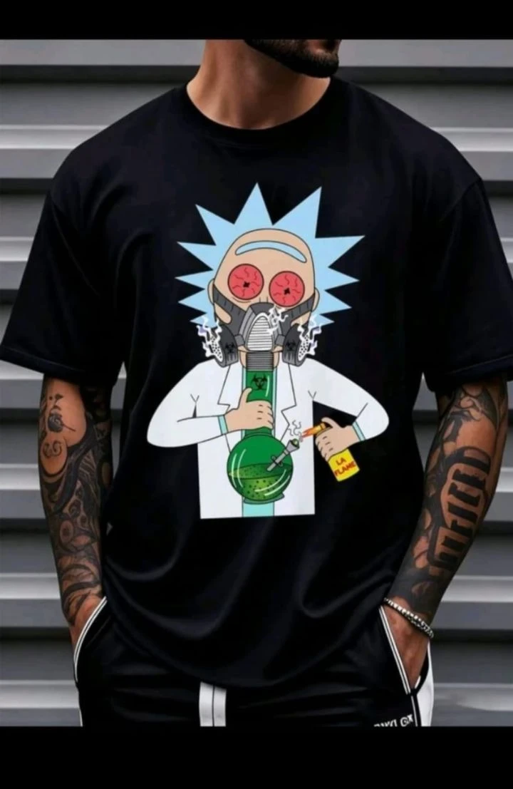 Caniseta Rick & Morty x Adult swing/ Edición: Cosmic Smoke