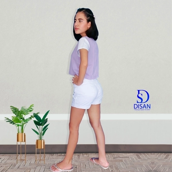 Polo crop Mariposa  3