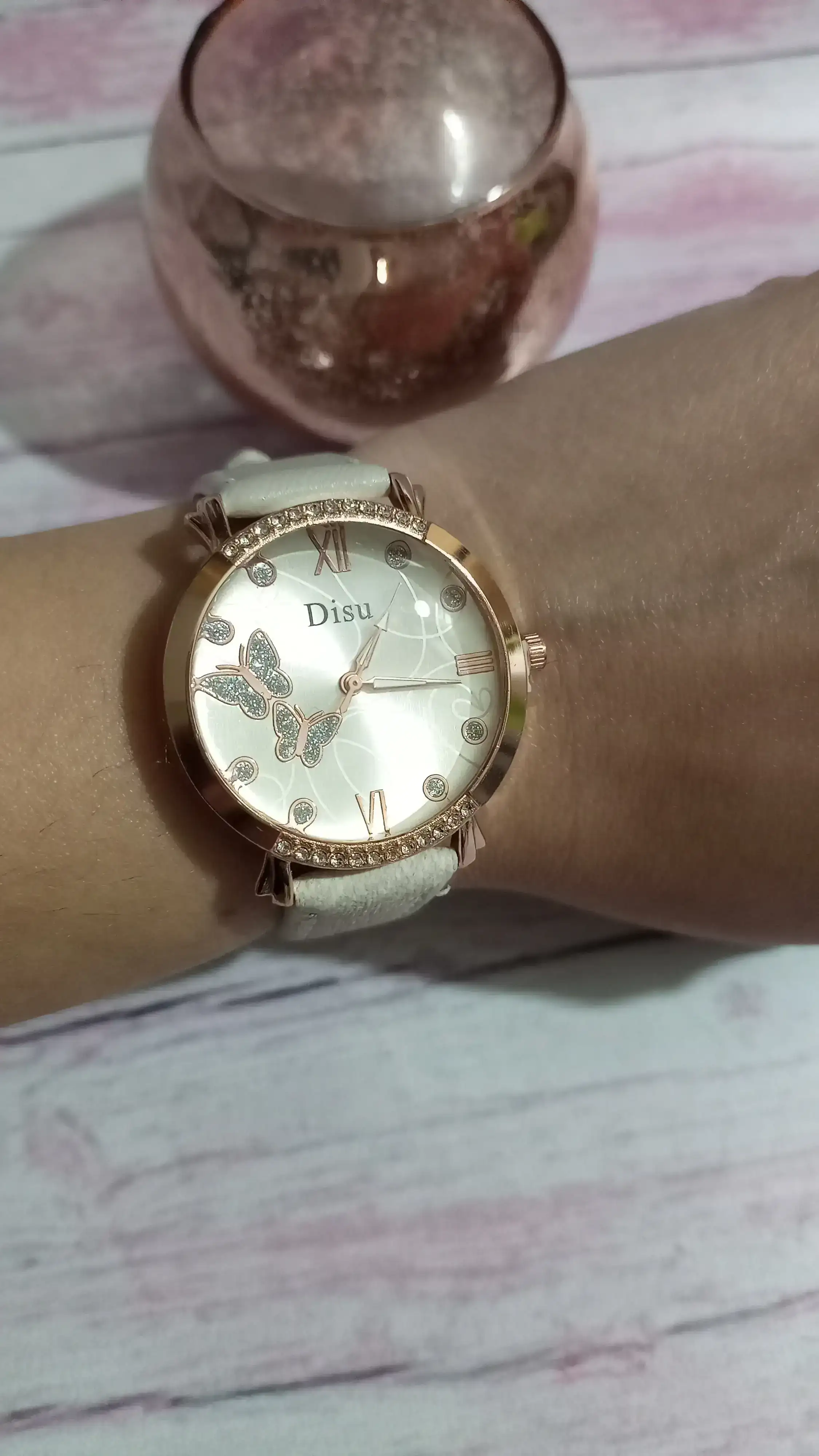 Reloj con strass y mariposa 🦋 3