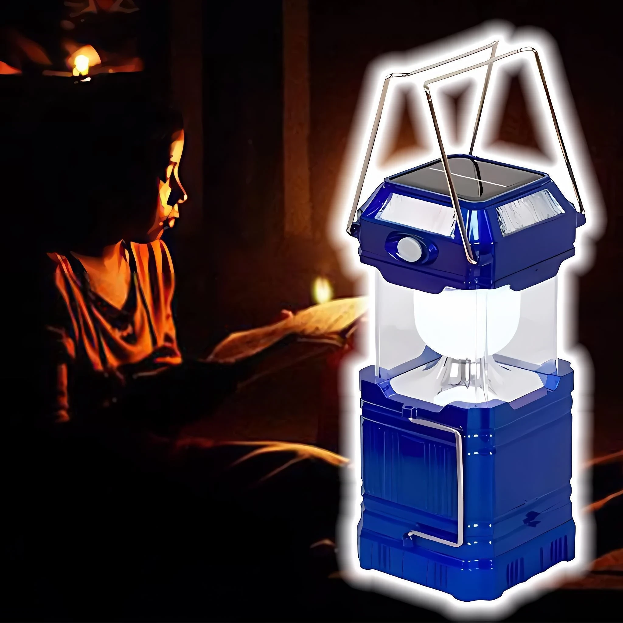 FAROL/LINTERNA LED RECARGABLE/SOLAR  3