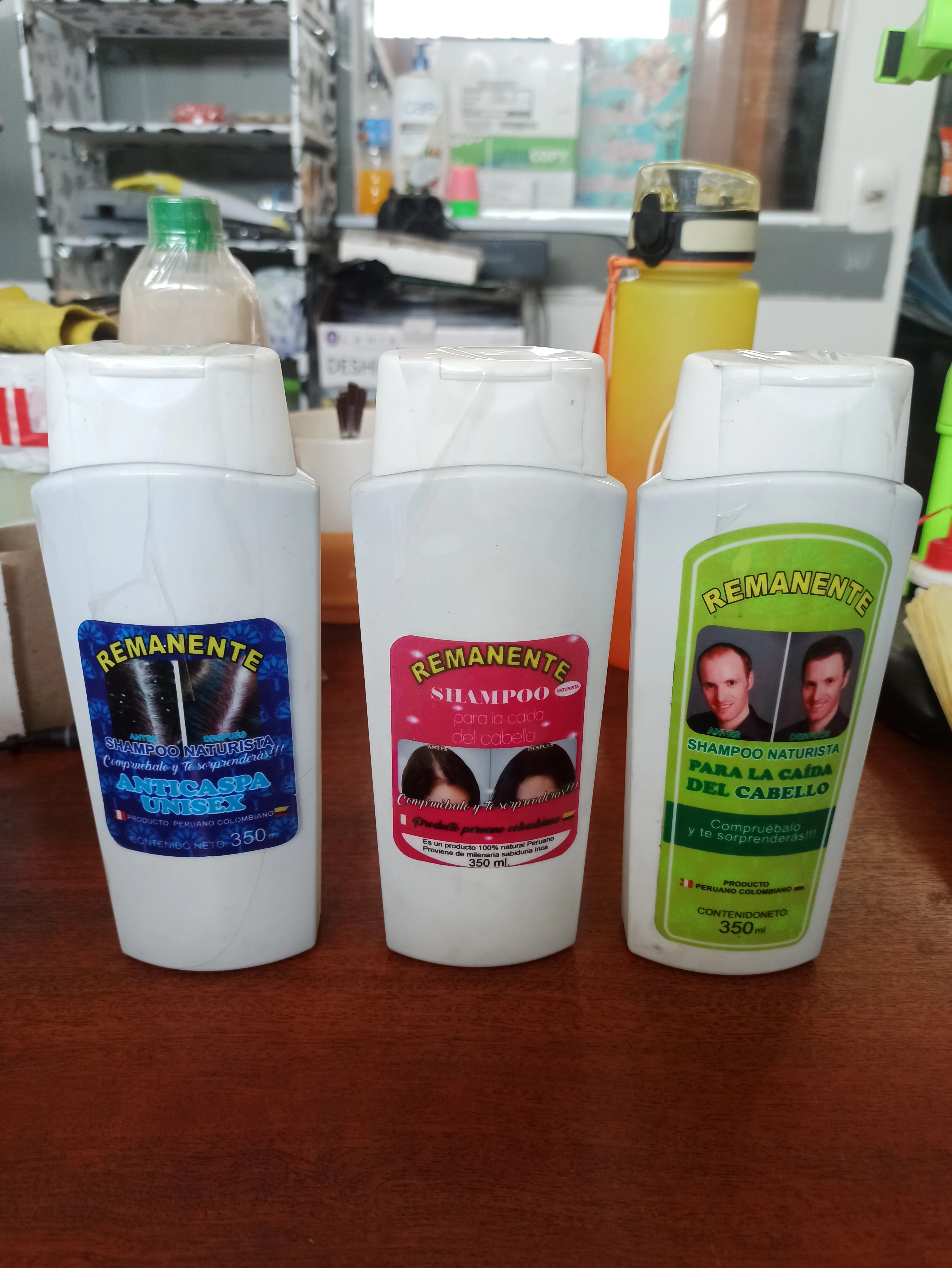 Shampoo remanente contra caida o anticaspa 350 ml 2