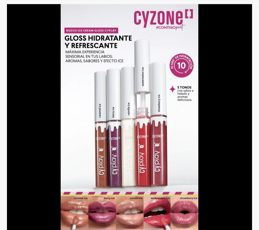Gloss con brillo 