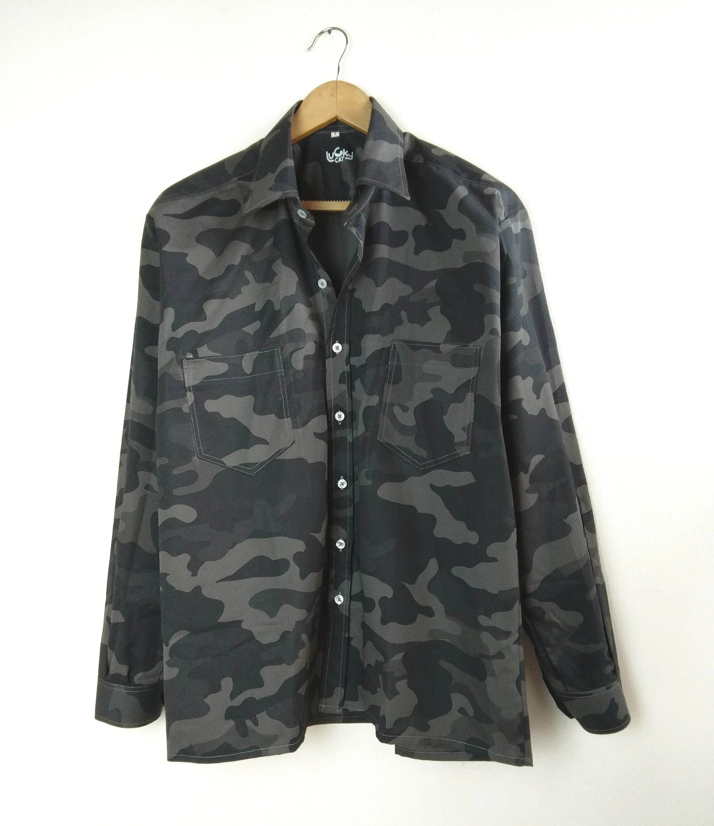 Camisa militar manga larga
