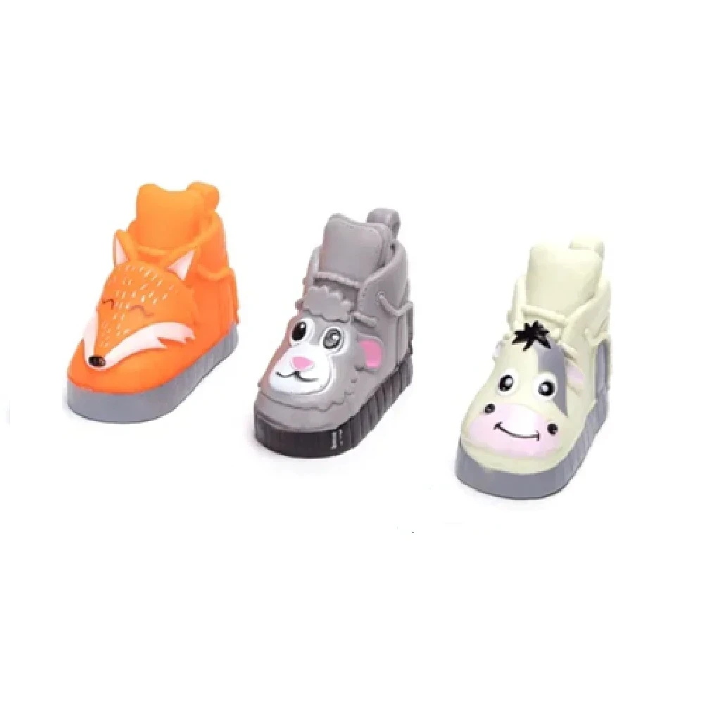 Juguete de goma zapatillas zoo