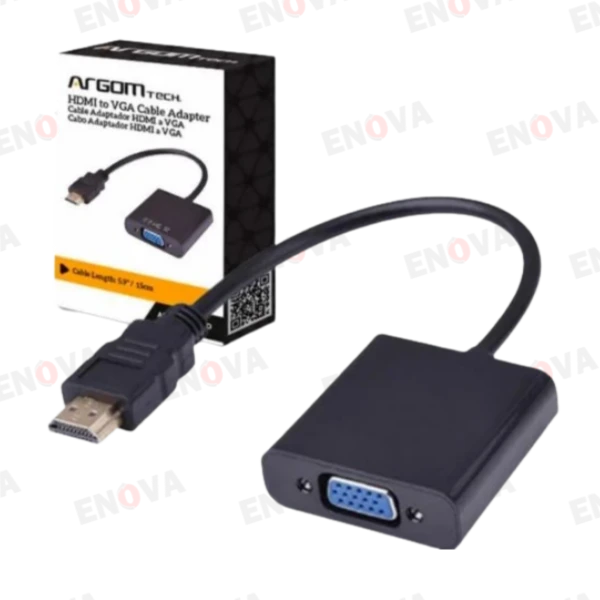 Cable adaptador HDMI a VGA, 15 cm