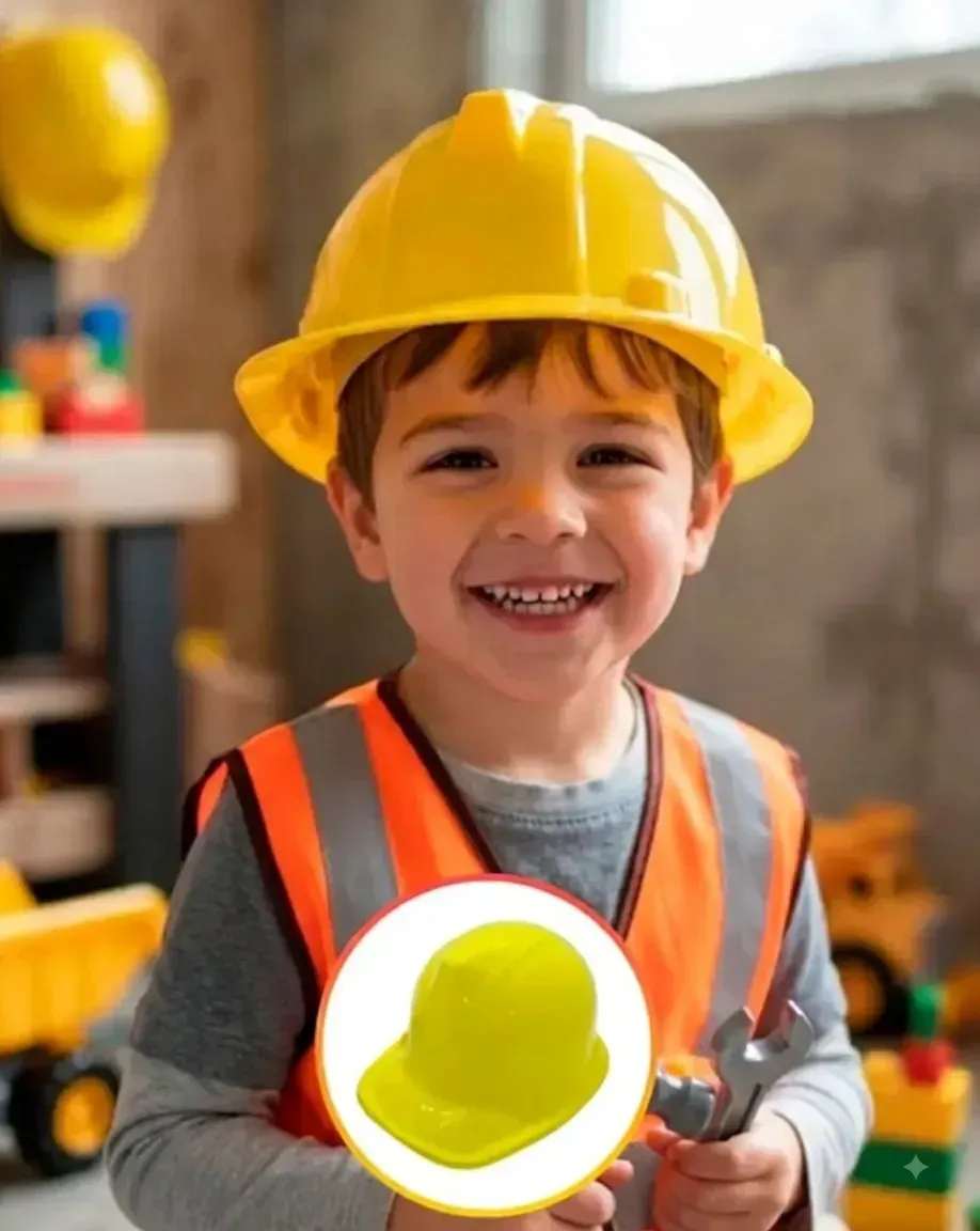 Sombrero/gorro plastico casco construcción 