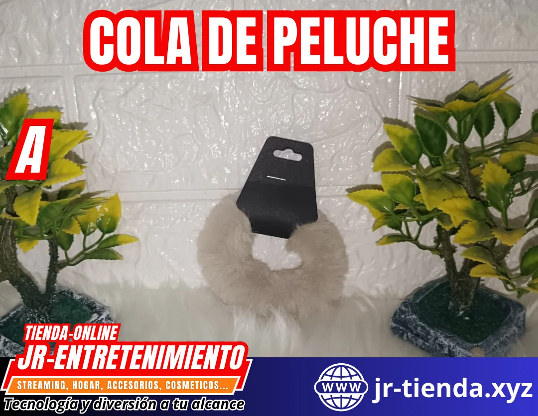 COLA DE PELUCHE DE VARIOS COLORES 6