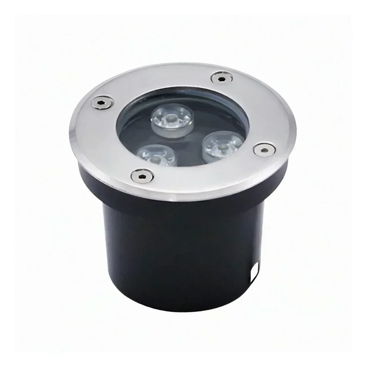 LUMINARIA LED PISO 3W SATIN REDONDA IP65