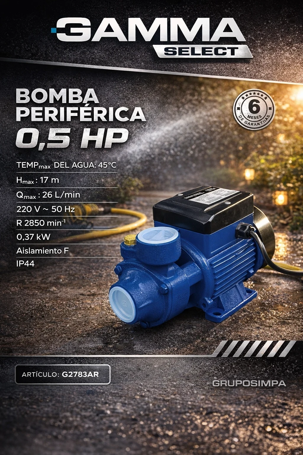 Bomba periferica 0.5HP