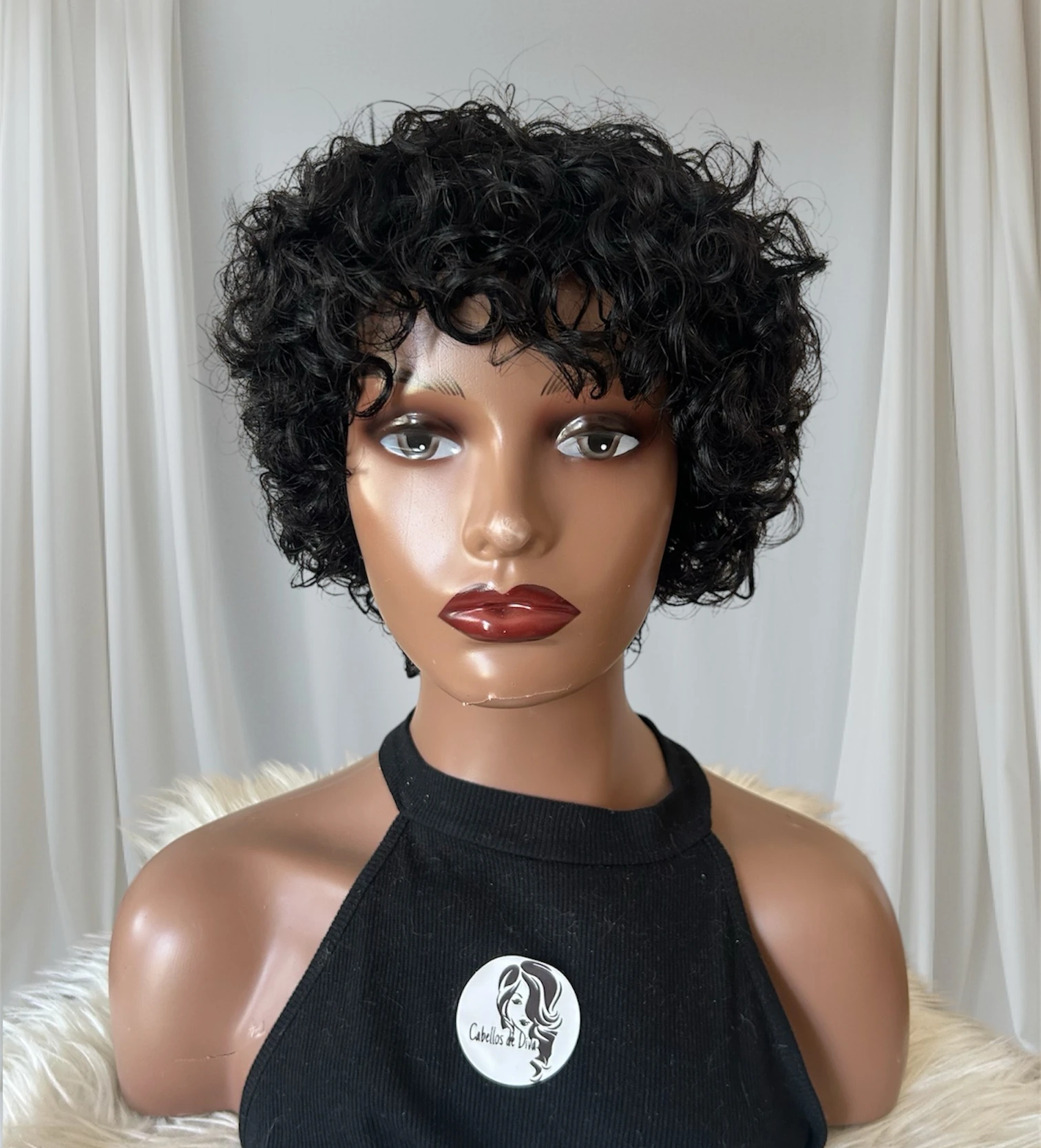 Pelucas de cabello humano, sin pegamento 2