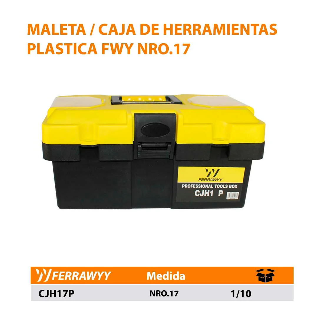 MALETA / CAJA DE HERRAMIENTAS PLASTICA FWY NRO.17