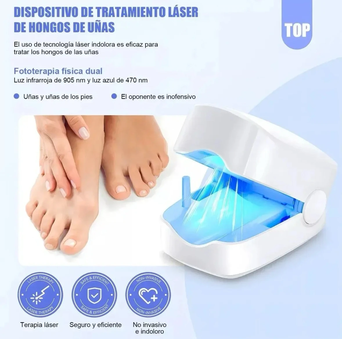 Dispositivo laser para el tratamiento de uñas 7