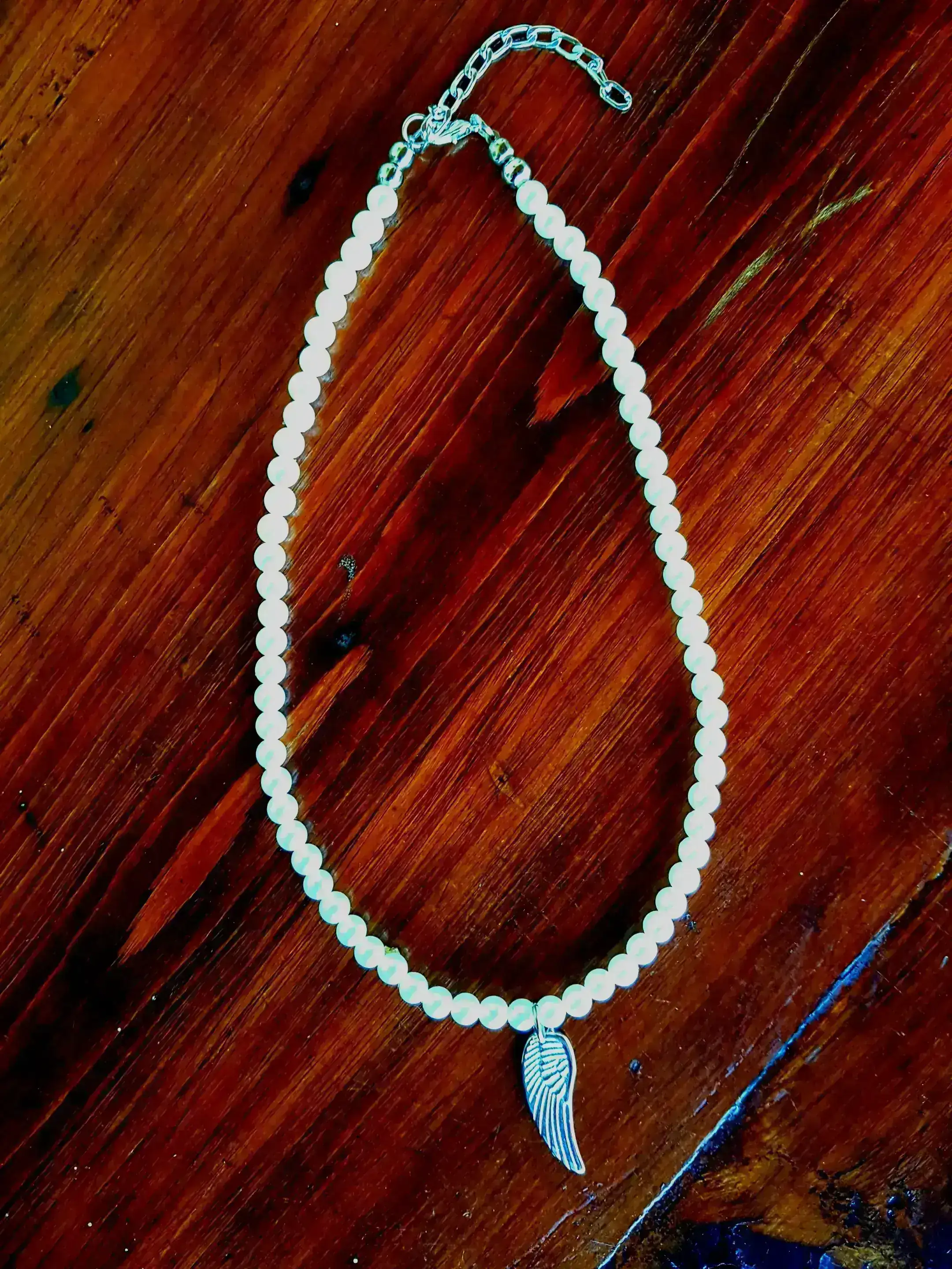 Collar de perlas con dije M40 2