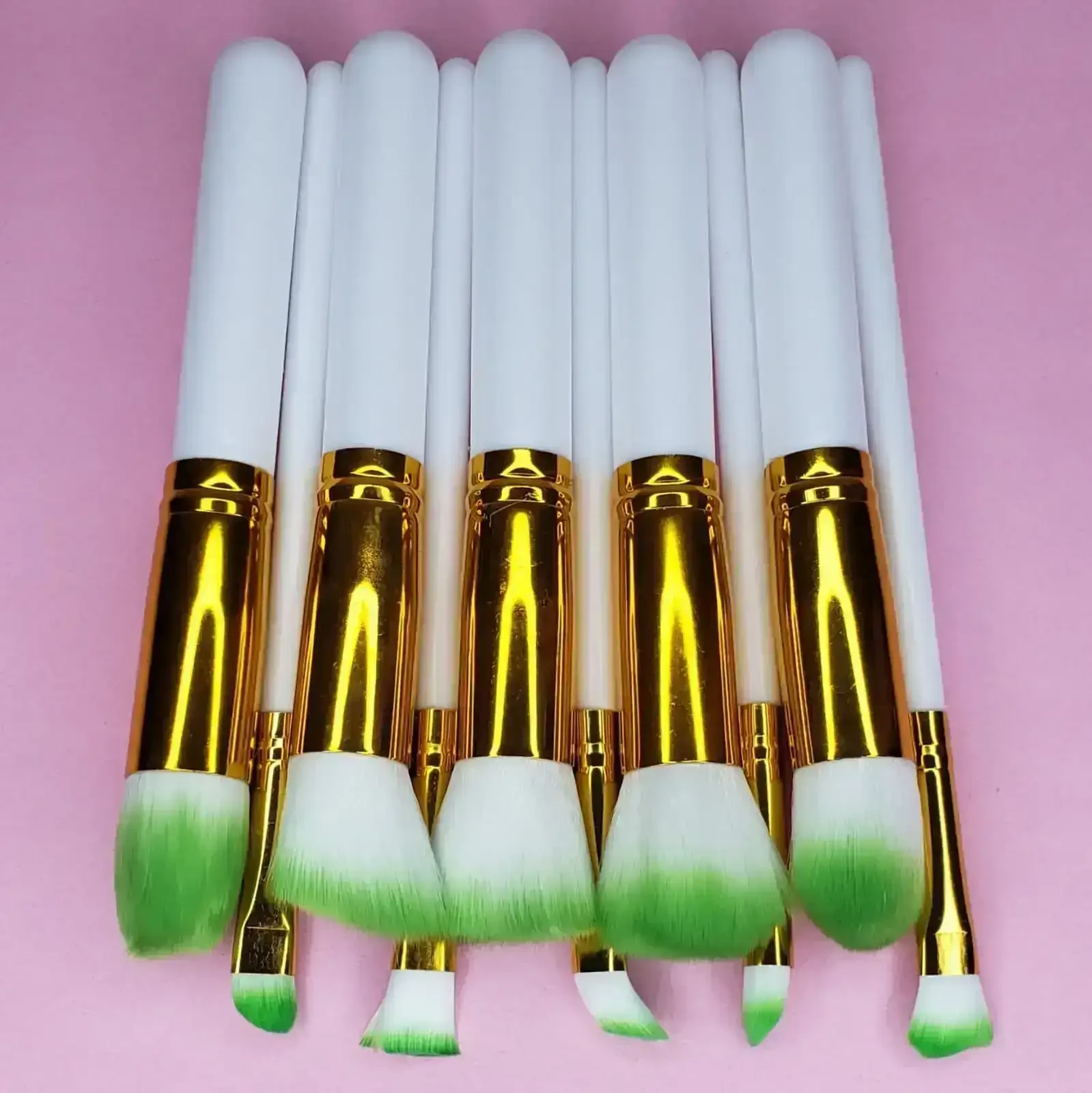 Brochas 10 Piezas Kabuki para Maquillaje 2