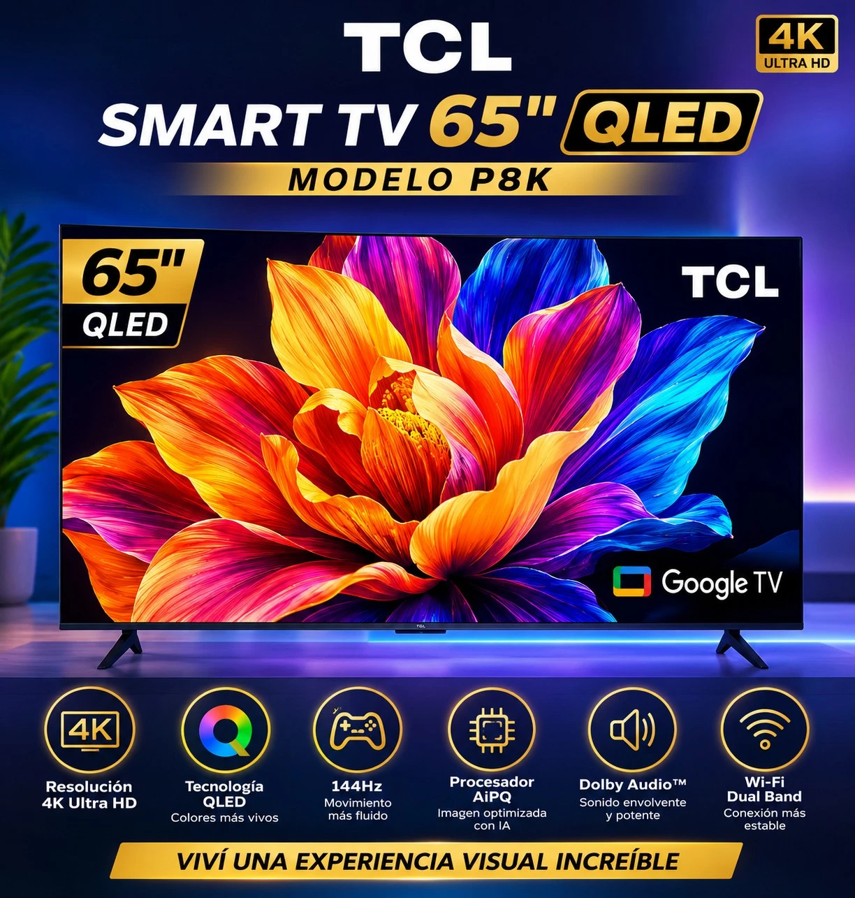 Smart Tv TCL 65 Qled 