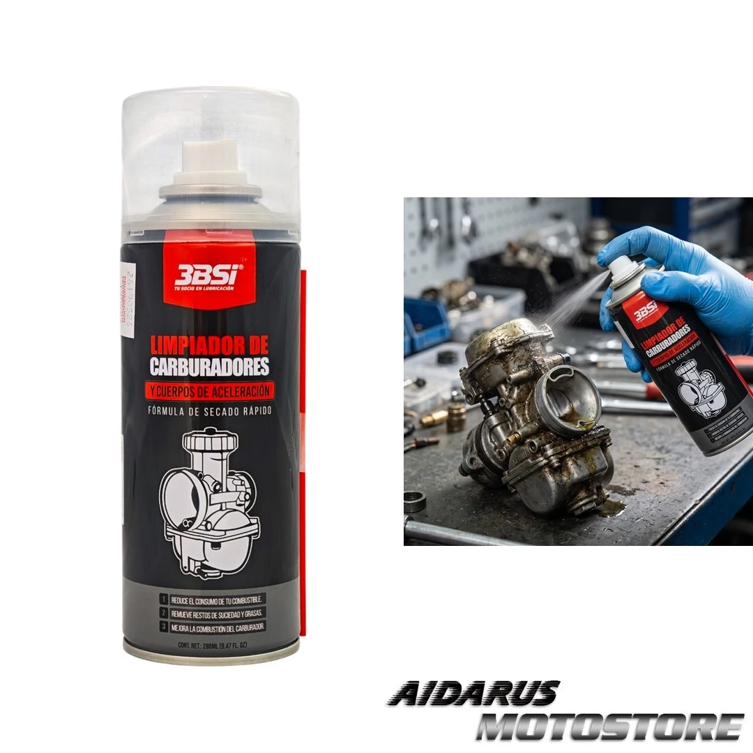 LIMPIADOR DE CARBURADORES Y CUERPOS DE ACELERACIÓN 3BSI (280ML)