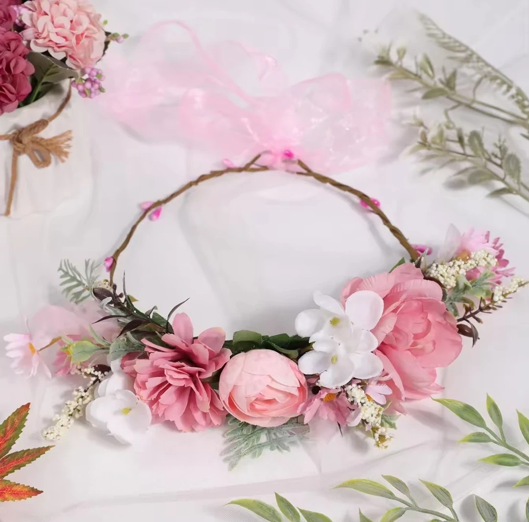 CORONA  DE FLORES NIÑA 