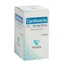 CIPROFLOXACINA 100 MG / 10 ML X 1 AMP VITALIS