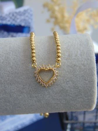 PULSERA RODIO DOR SILUETA CORA PULSO BALINES