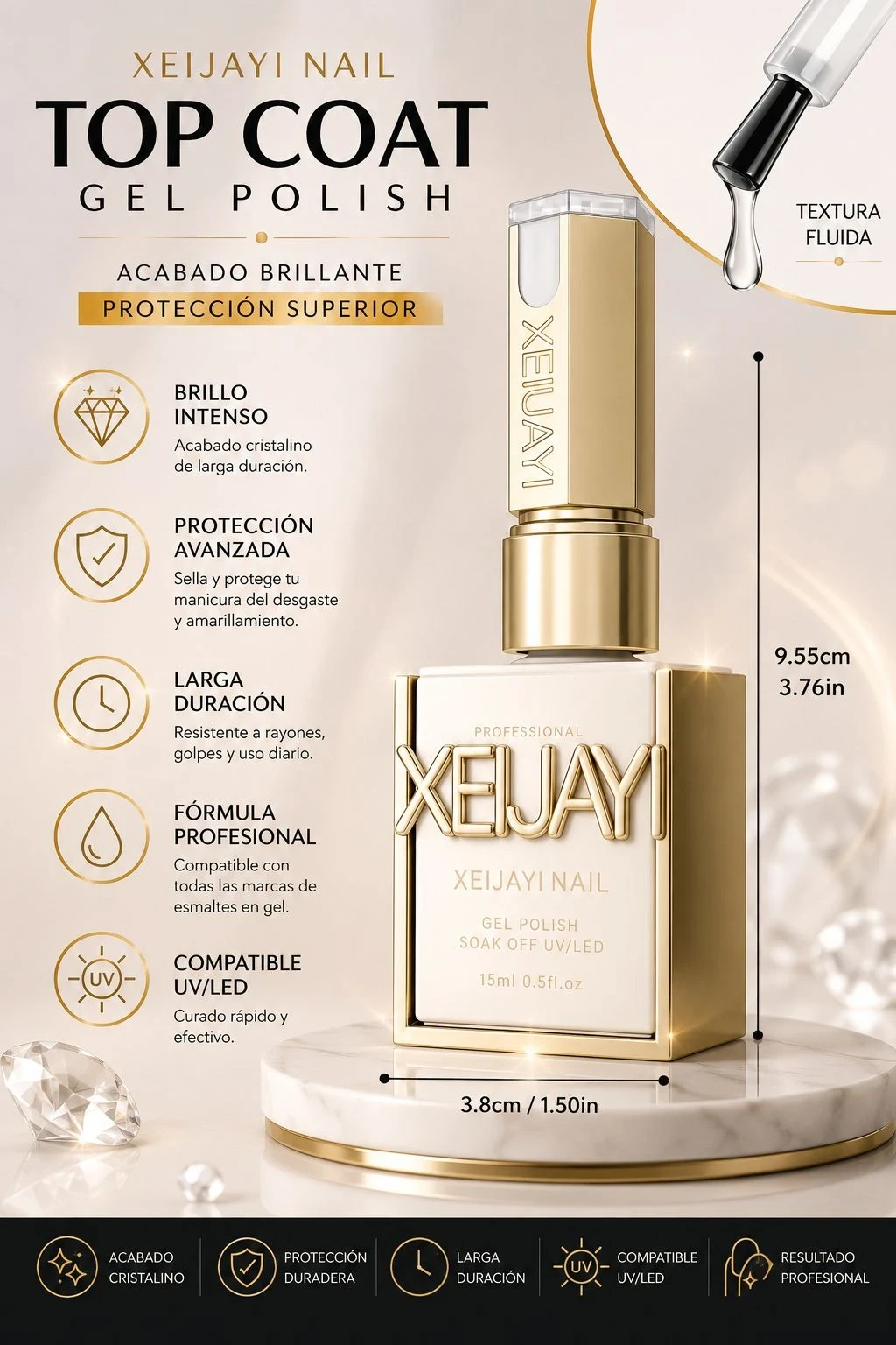xeijay esmalte semi permante top coat mate.jfif