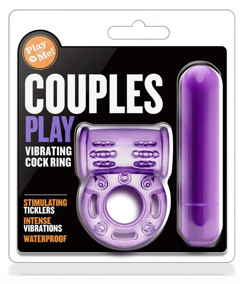 Play With Me – Couples Play – Vibrating Cock Ring – Purple