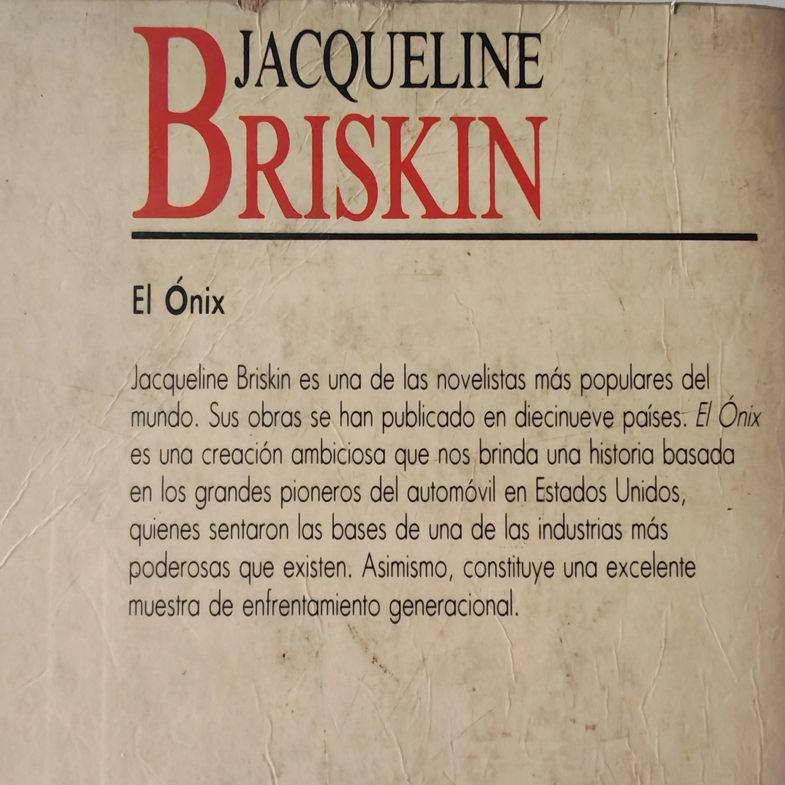El Onix, Jacqueline Briskin, usado 3