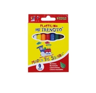 PLASTILINA MI TRENSITO CORTA 9 BARRAS 