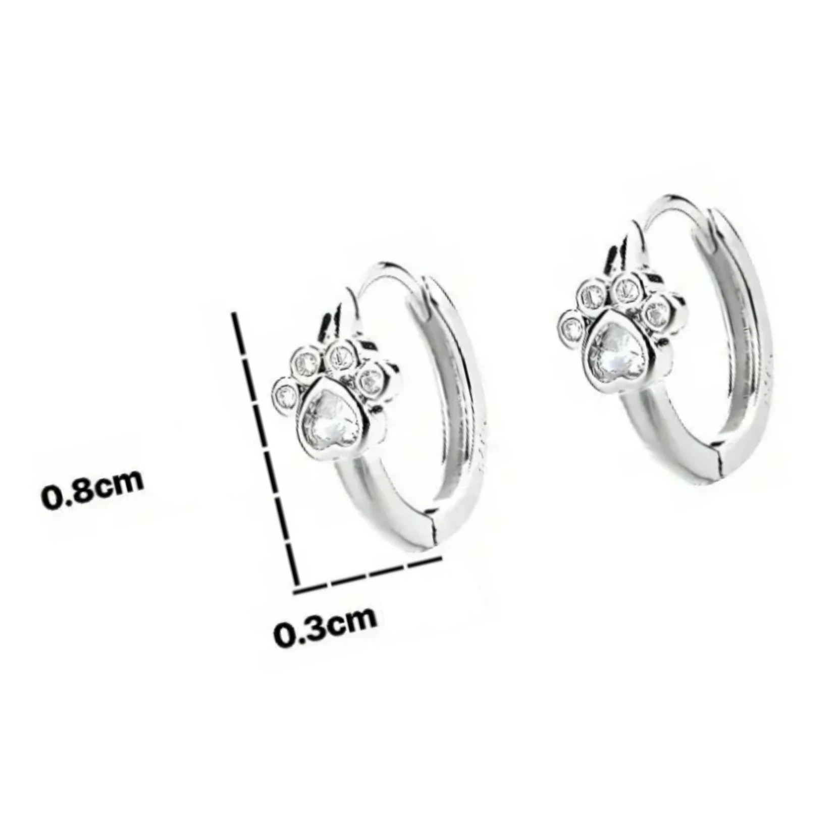 ARETES DE PLATA NIÑA  3