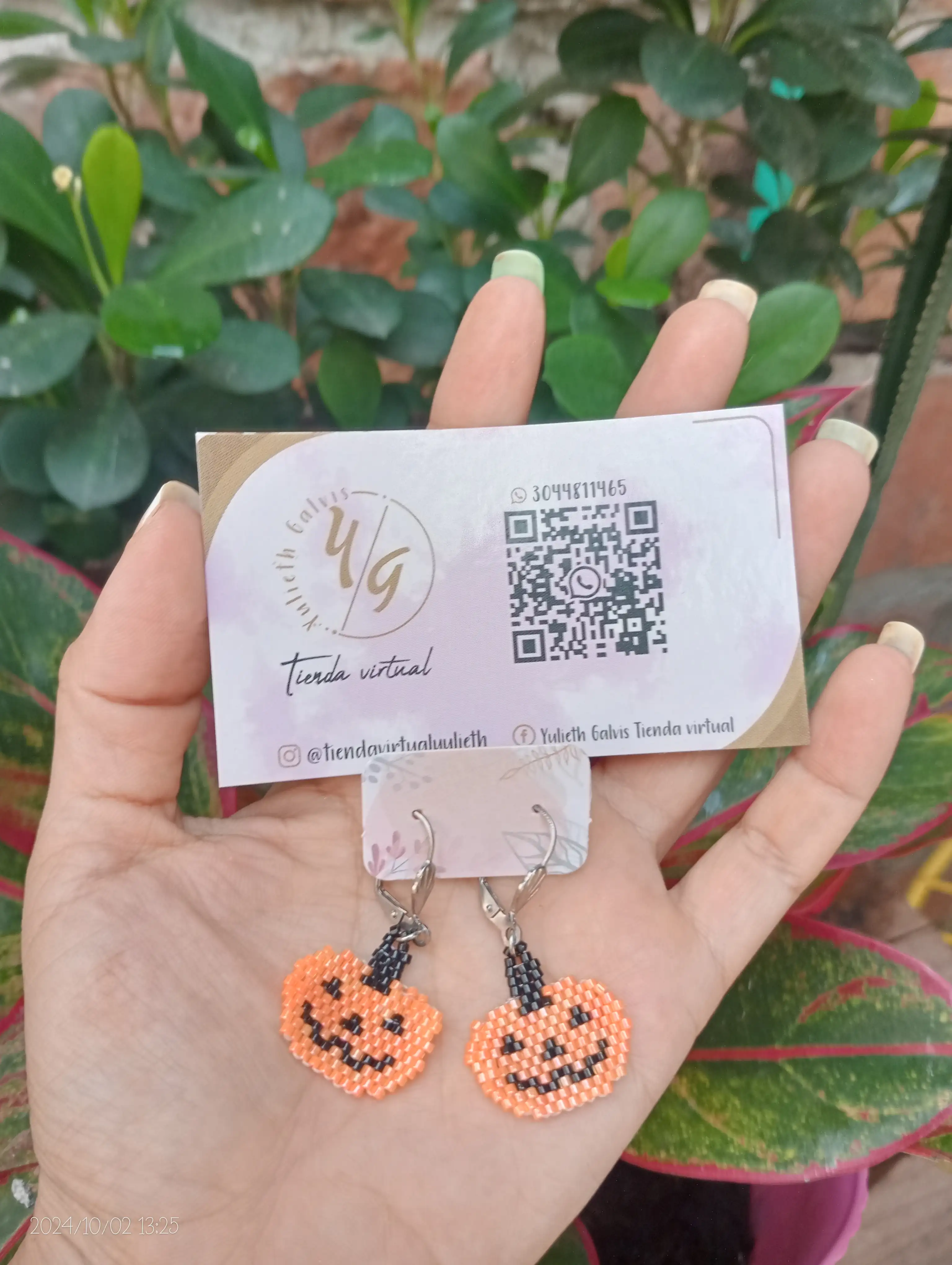 Aretes calabaza Miyuki