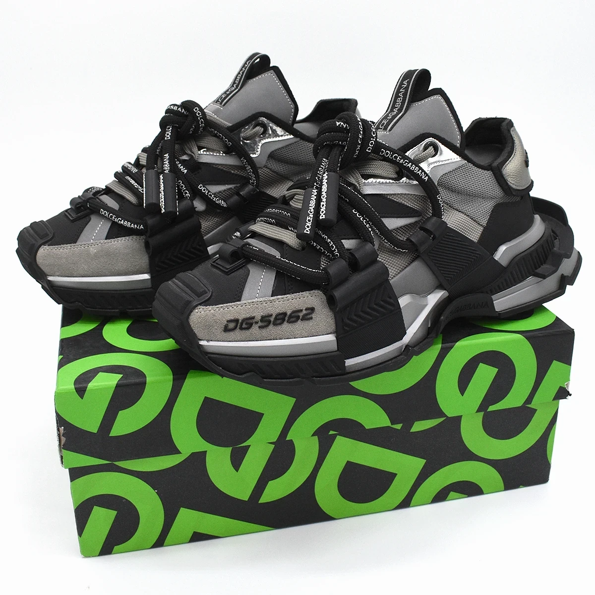 Sneaker Bassa DG Negro / Plata 4