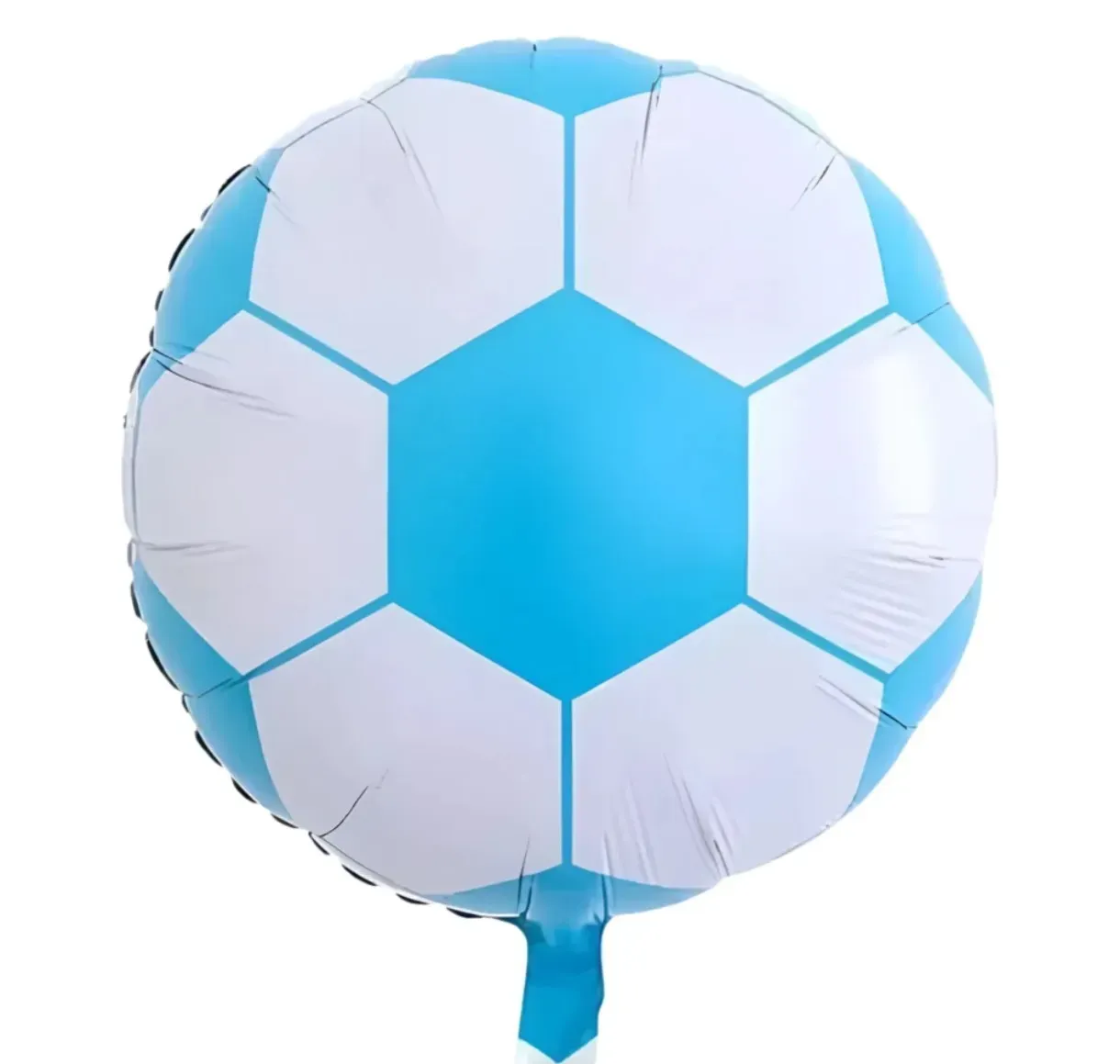 Globo metalizado pelota azul y amarilla 10 pulgadas 4