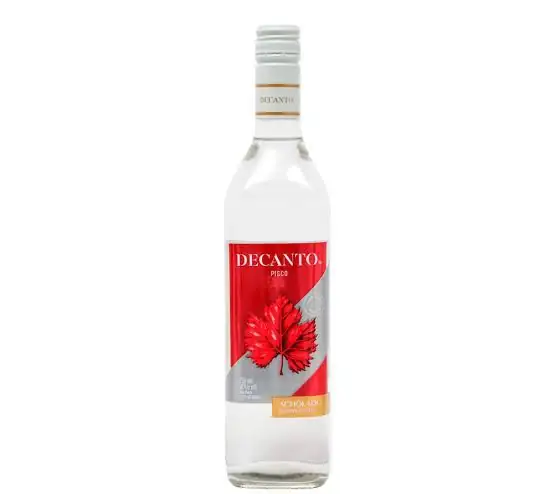 Pisco puro Acholado Botella 750 ml Decanto