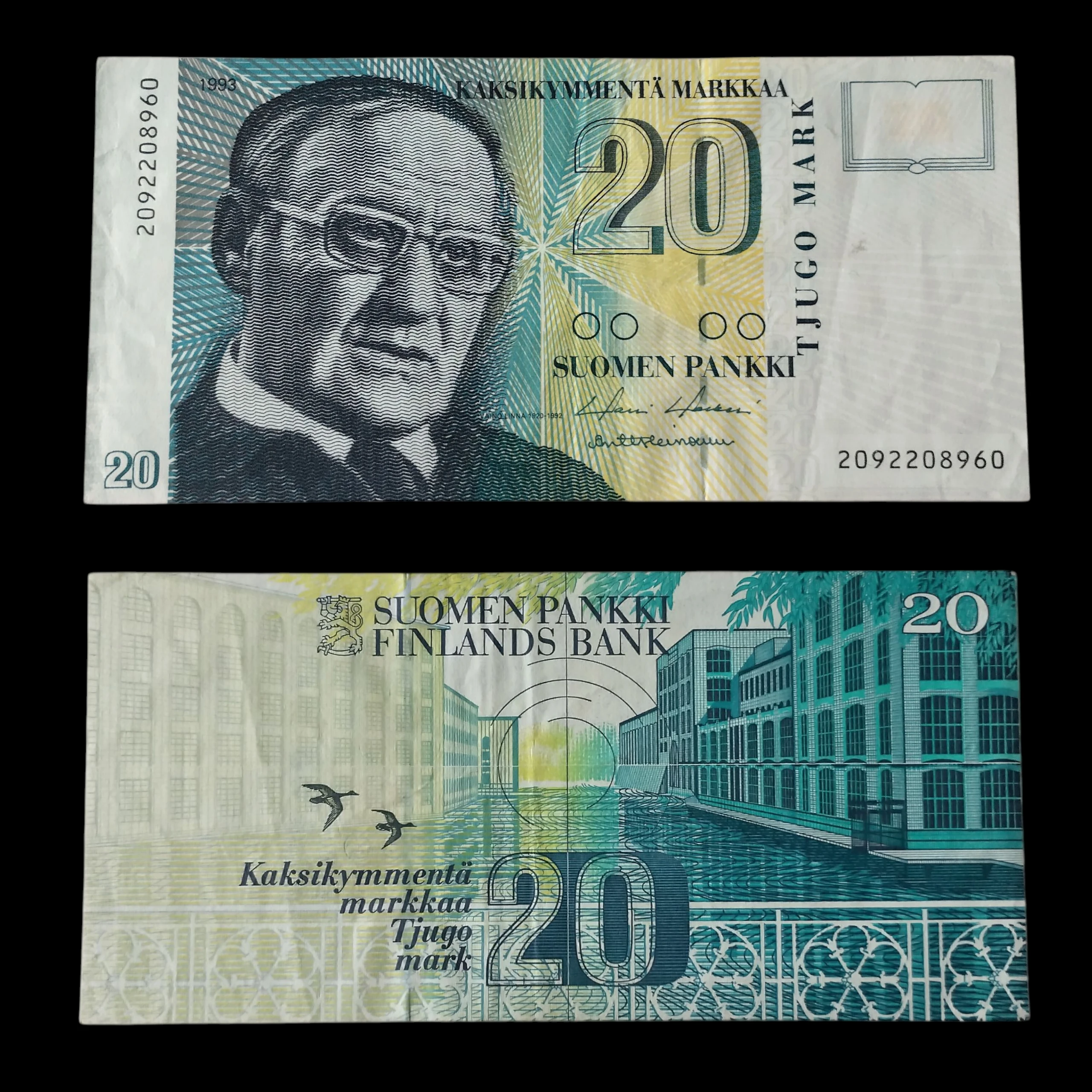 • Finlandia 20 Markkaa VF 