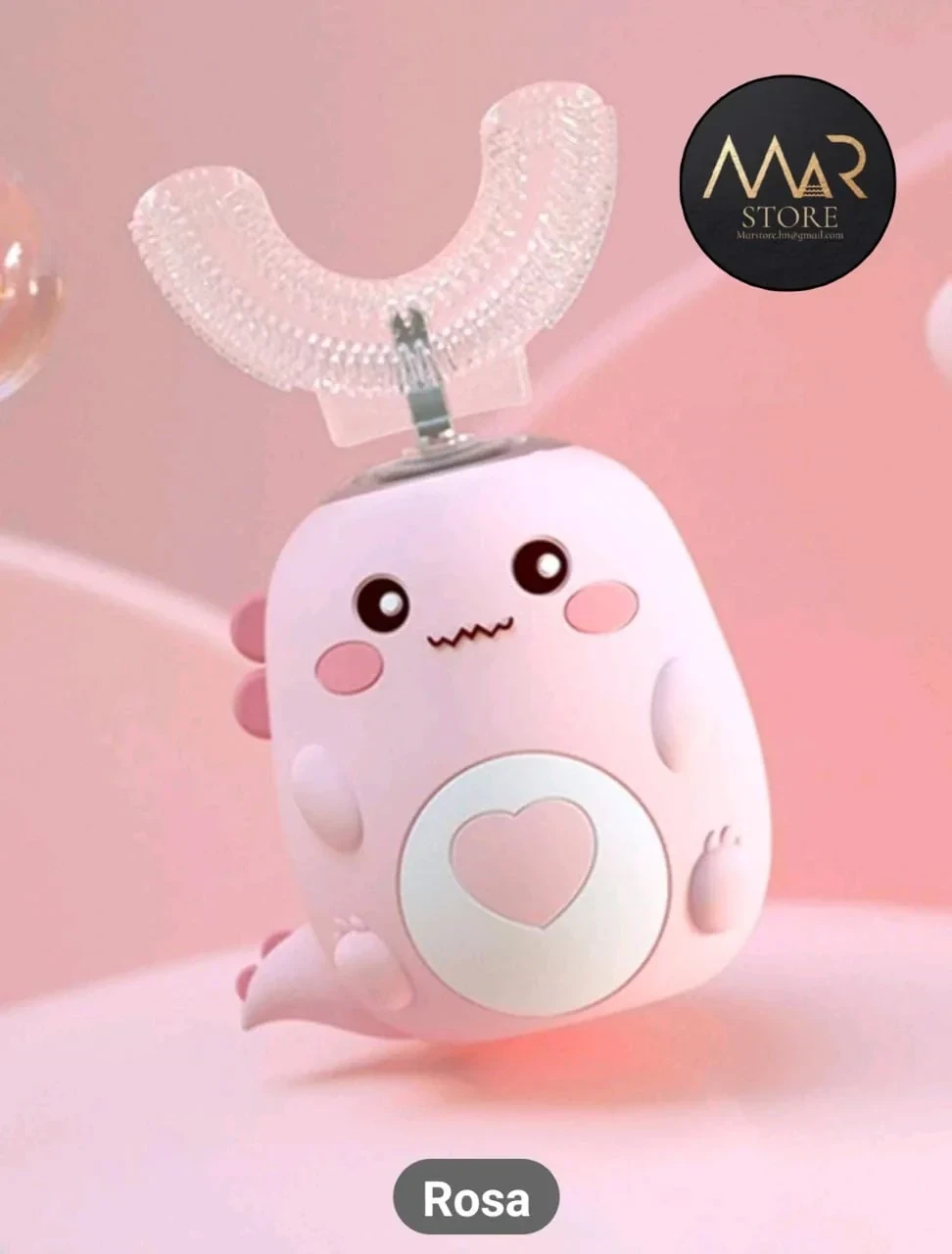Cepillo erlectrico de dientes con diseño de dinosaurio 