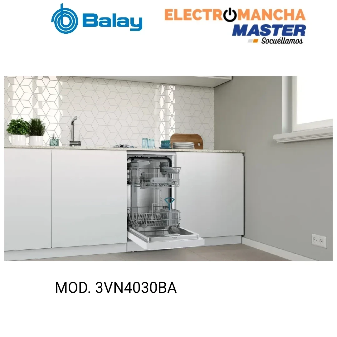 LAVAVAJILLAS BALAY 3VN4030BA 45 CM. BLANCO CLASE E 2