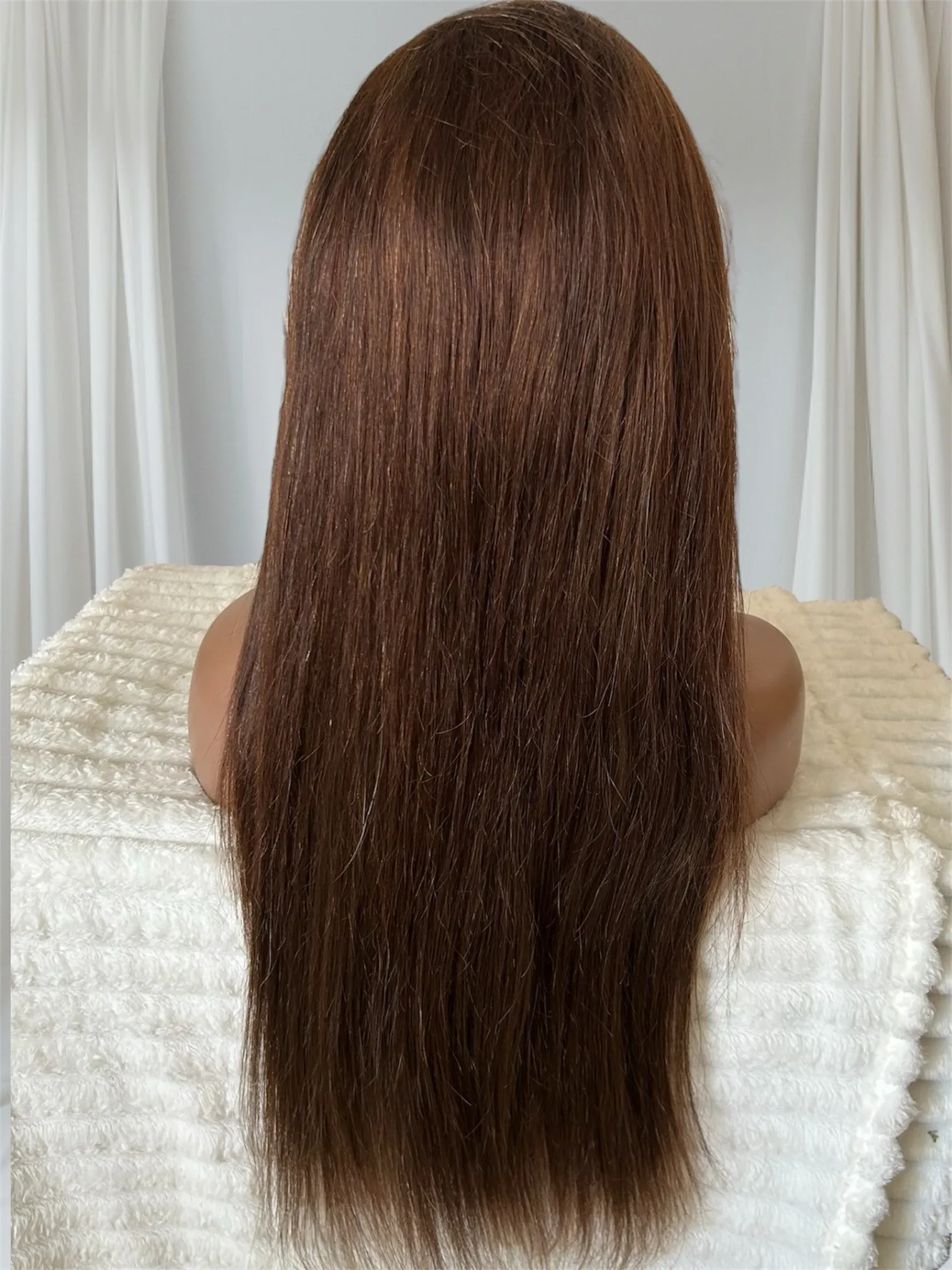 Peluca cabello humano 30 pulgadas, frontla 13x6, 180 % densidad  4